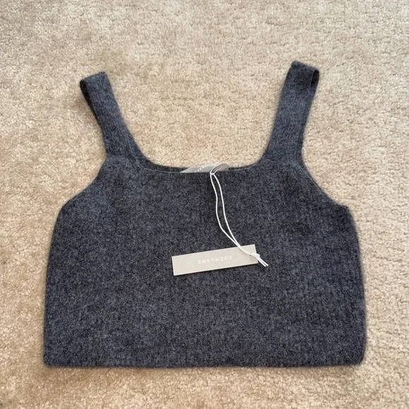 Everlane Charcoal cropped Tank - Picture 1 of 4